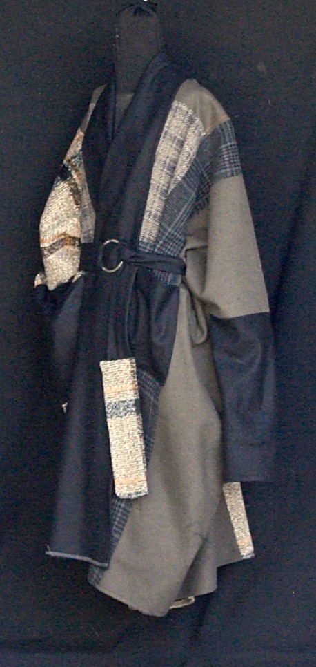 Manteau Après la mousson patchwork 100 % laine