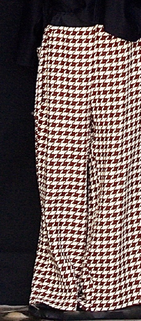 Pantalon large pied de coq Après la mousson