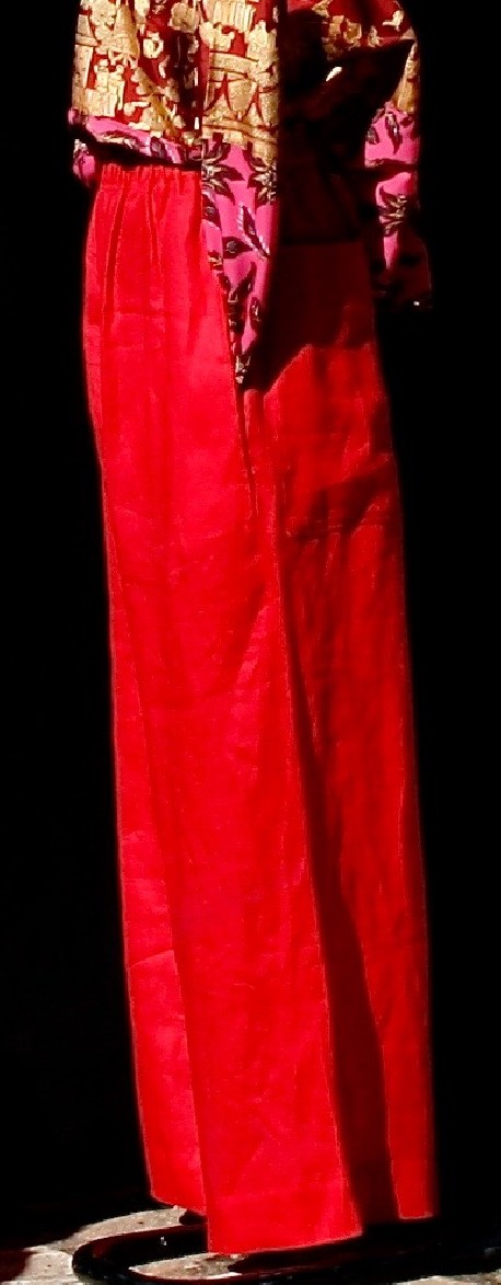 Pantalon lin rouge Après la mousson