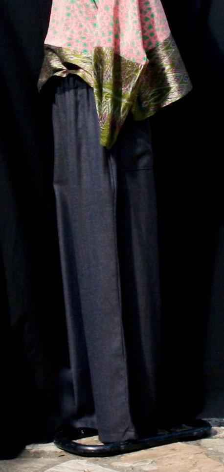 Pantalon Après la mousson cachemire gris