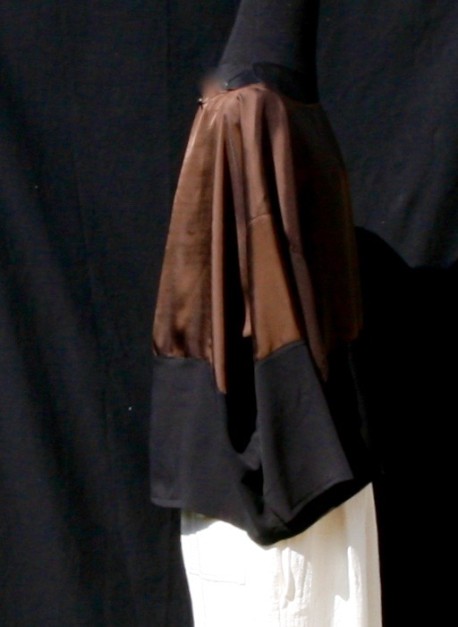 Top soie marron Après la mousson