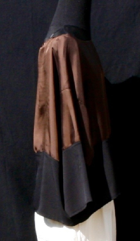 Top soie marron Après la mousson