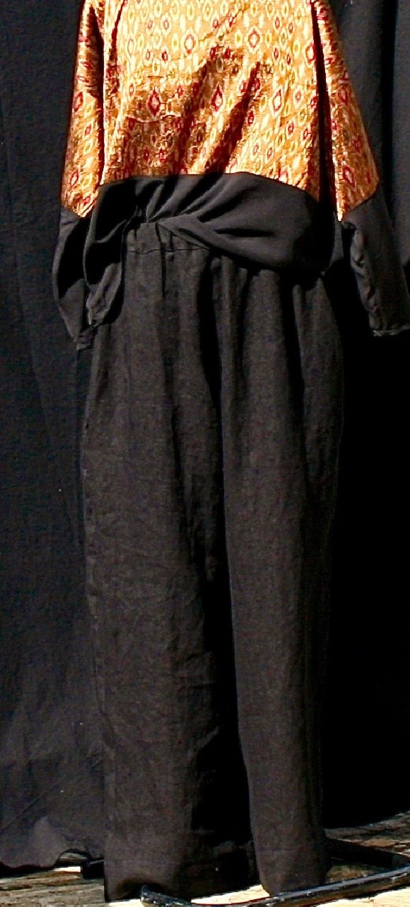 Pantalon lin noir Après la mousson