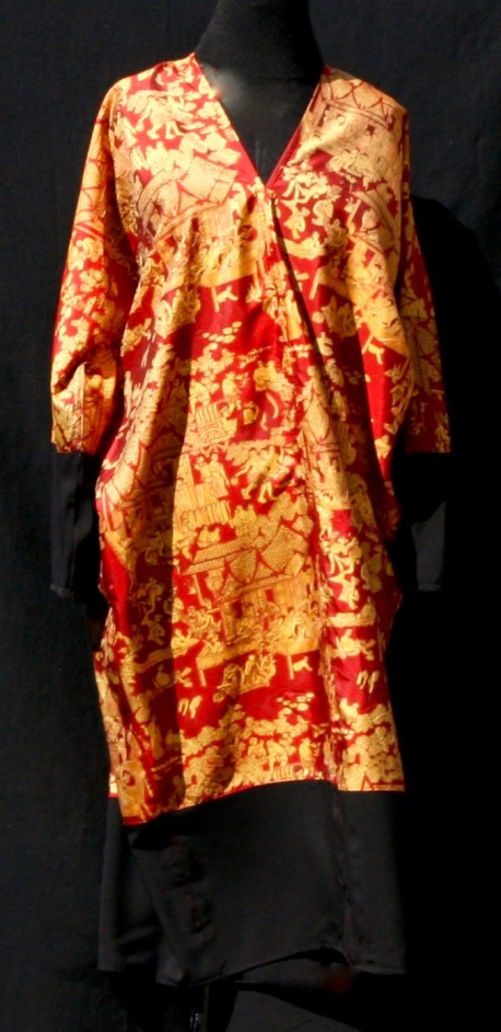 Robe manches longues soie Après la mousson