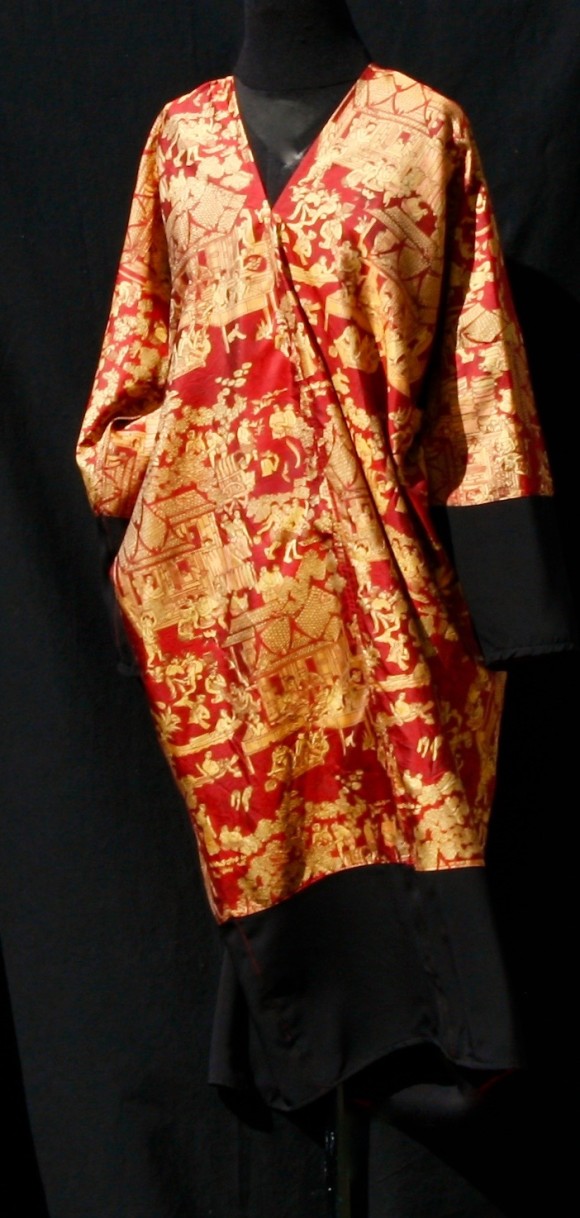 Robe manches longues soie Après la mousson