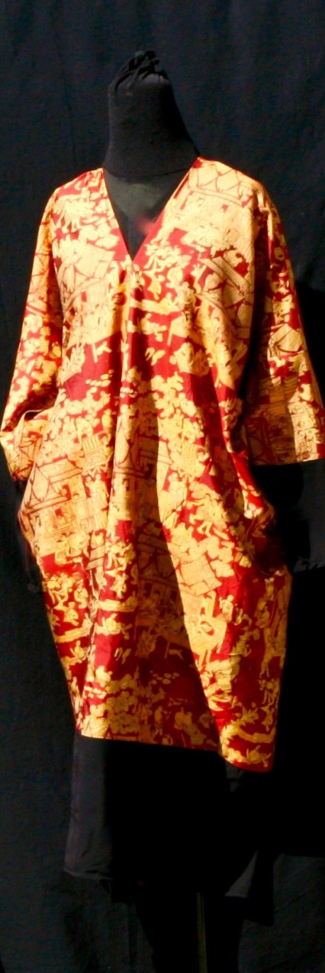 Robe manches longues soie Après la mousson