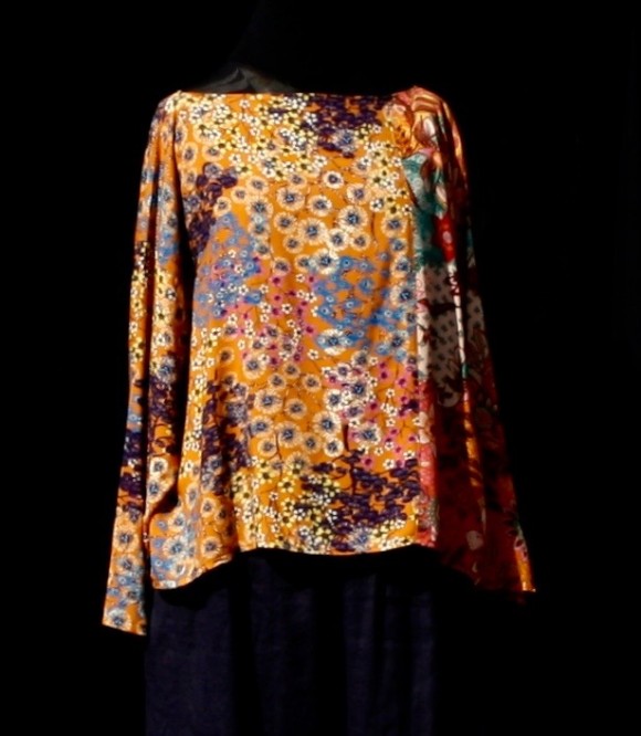 Blouse imprimée fleurs des champs Après la mousson