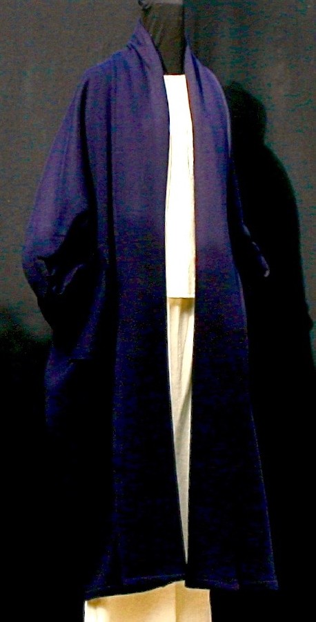 Manteau long marine Après la mousson