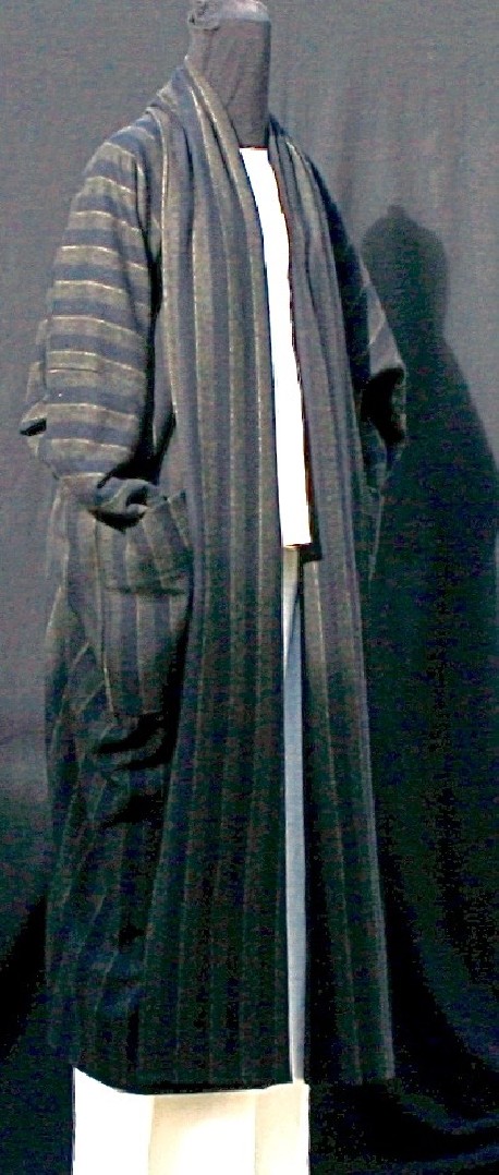 Manteau rayures noir et kaki Après la mousson