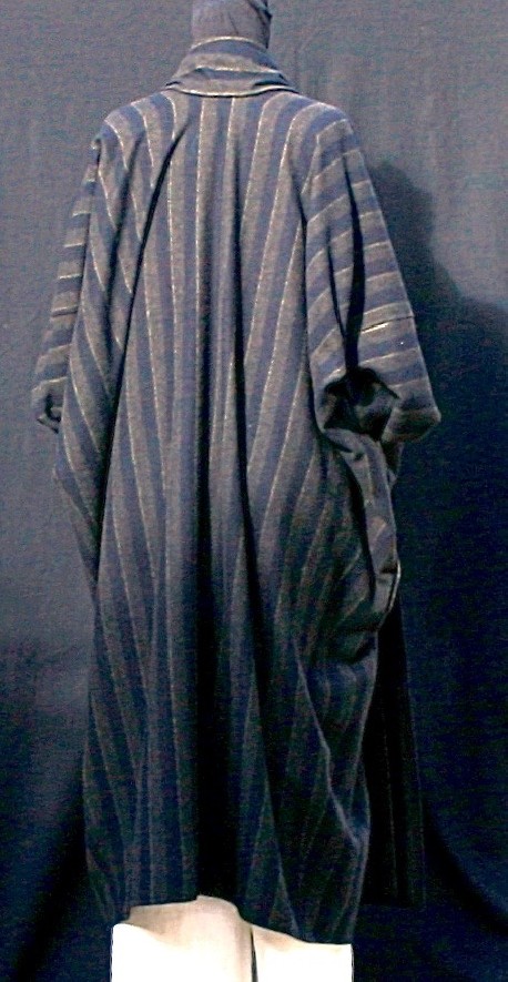 Manteau rayures noir et kaki Après la mousson