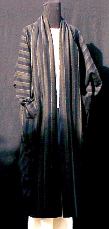 Manteau rayures noir et kaki Après la mousson