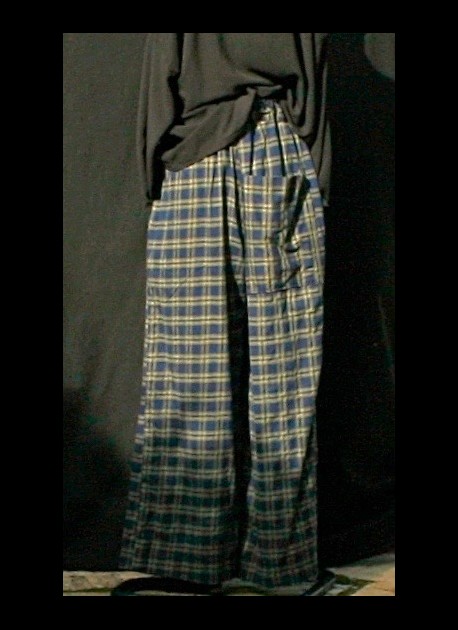 Pantalons coton marine