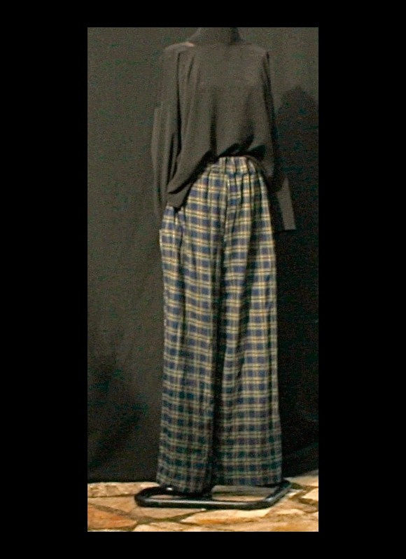 Pantalons coton marine