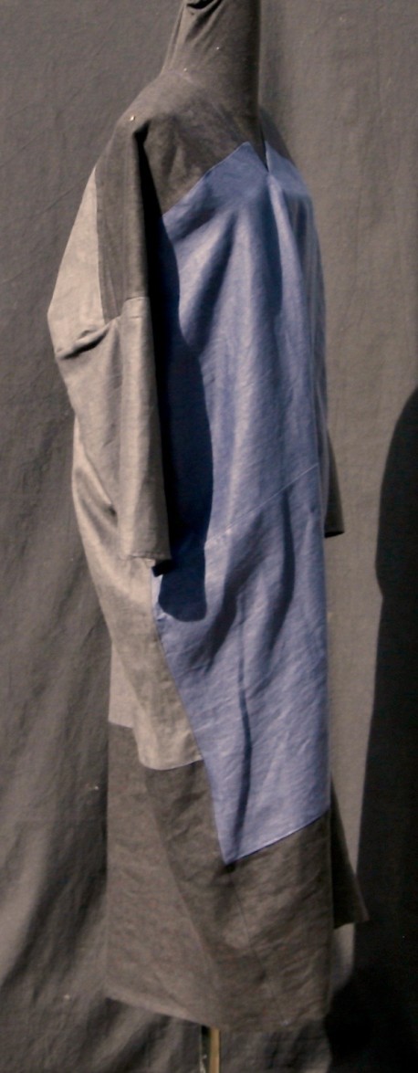 Robe lin noir marine Après la mousson