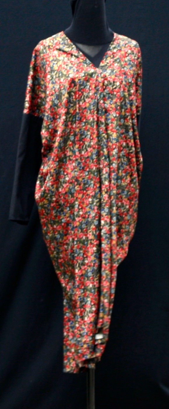 Robe manches longues fleurie