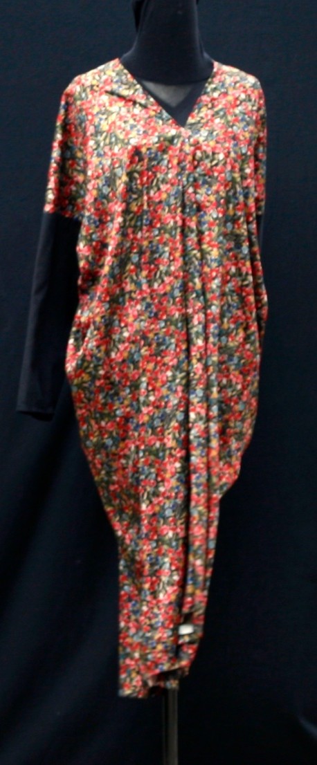 Robe manches longues fleurie