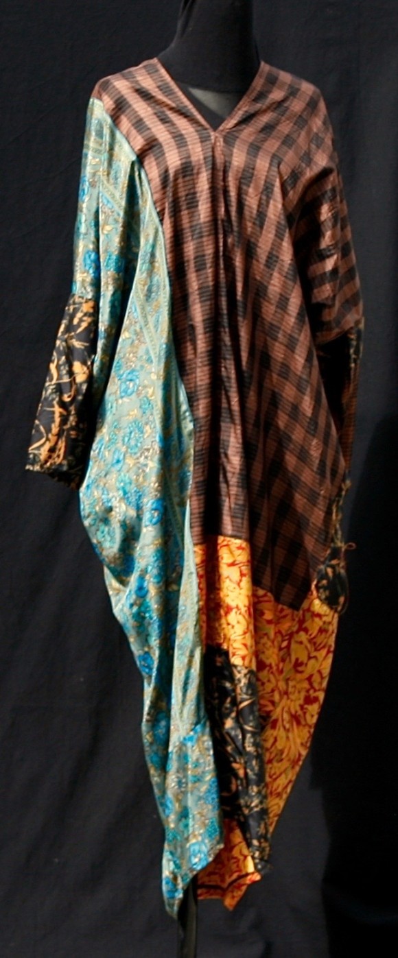 Robe soie manches longues