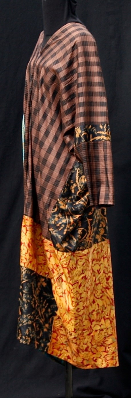 Robe soie manches longues