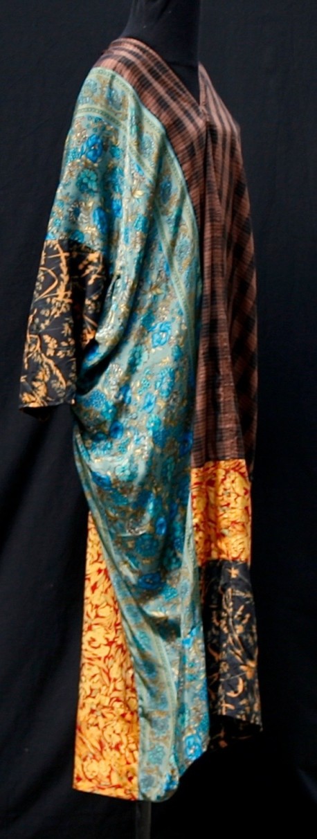 Robe soie manches longues